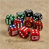 WWII Axis & Allies 10pc Dice - Set B