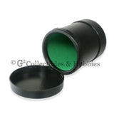 Dice Cup: Black Plastic with Twist Off Lid