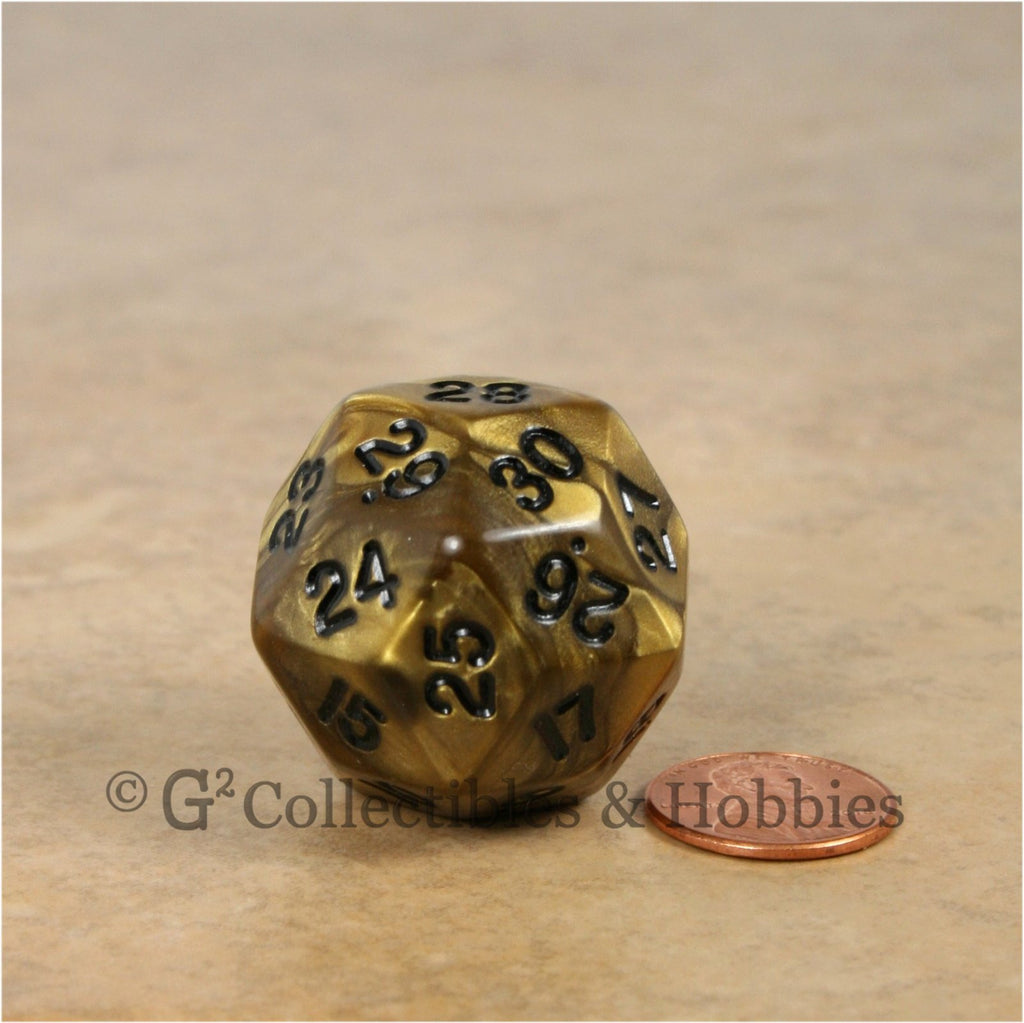 D30 Olympic Pearlized Gold with Black Numbers