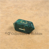 D4 Crystal Pearl Green Die with Gold Numbers
