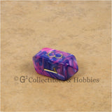 D4 Crystal Toxic Pink Blue with Gold Numbers