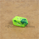 D4 Crystal Toxic Green Blue with Silver Numbers
