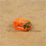 D4 Crystal Toxic Orange Blue with Silver Numbers