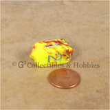 D4 Crystal Toxic Yellow Red with Silver Numbers