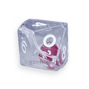 D10 25mm Double Dice - Clear
