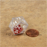 D20 25mm Double Dice - Clear