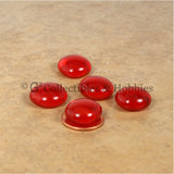 Glass Gaming Stones & Bag Set - 25pc Red