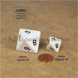 D8 Jumbo 25mm Opaque 6pc Dice Set - 6 Colors