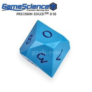 D10 Opaque Blue Gamescience Precision Die