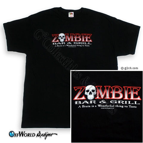 3XL Zombie Bar & Grill T-Shirt